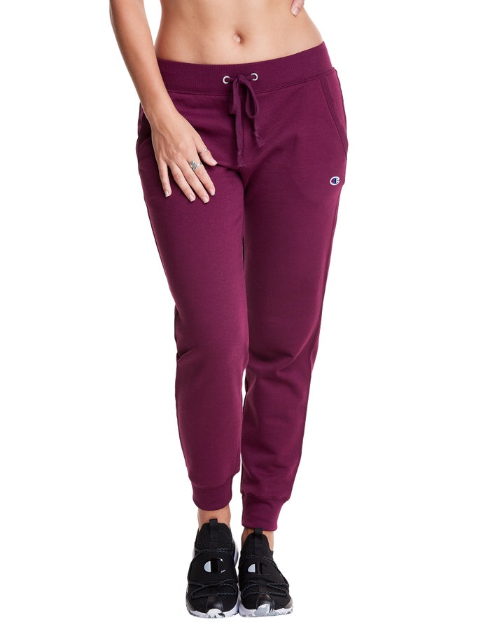 Champion Powerblend Fleece Joggingbroek Dames - DonkerPaars - Belgie 5369VQXJO